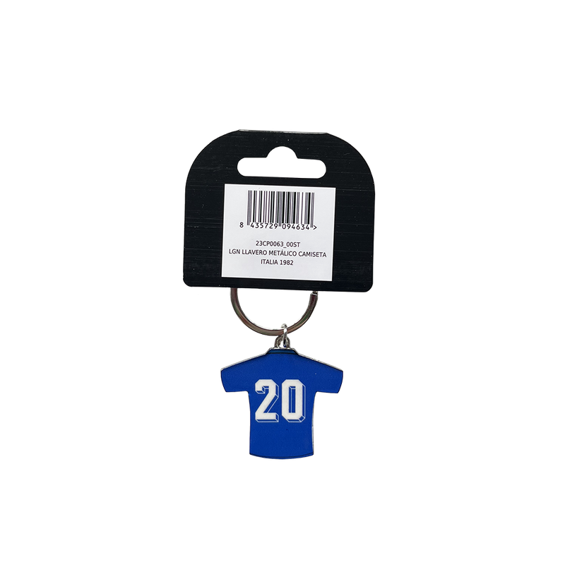 LGN LLAVERO METÁLICO CAMISETA ITALIA 1982