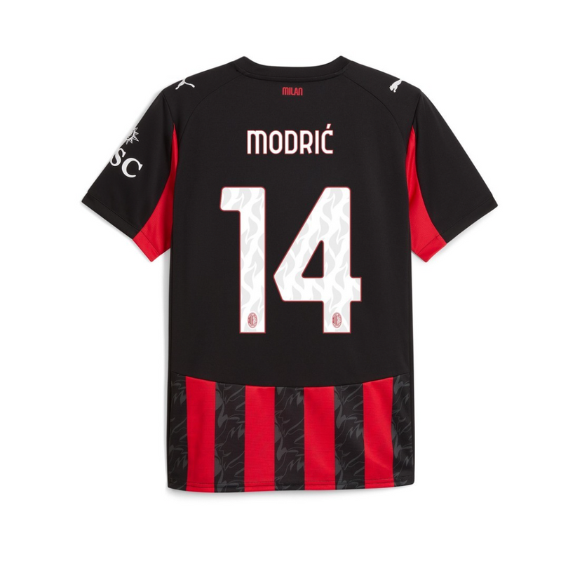CAMISETA AC MILÁN PRIMERA EQUIPACIÓN RÉPLICA MODRIC 14 25/26